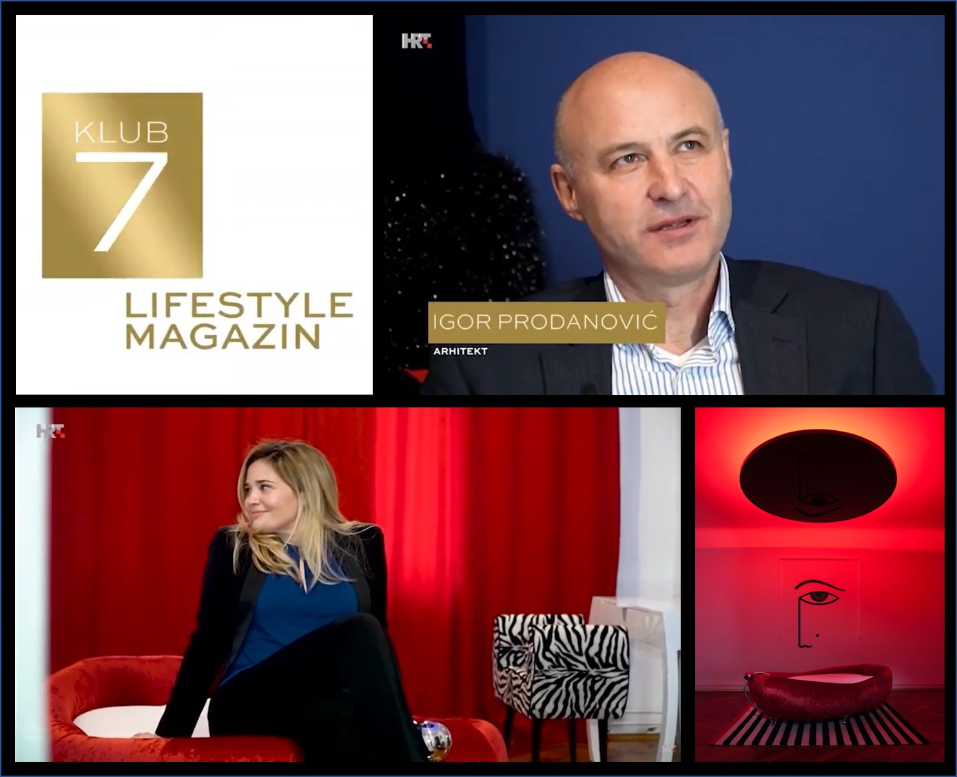 Prilog o Igoru Prodanoviću i Sexyinterijerima u emisiji Klub9 lifestyle magazin na HRT 2