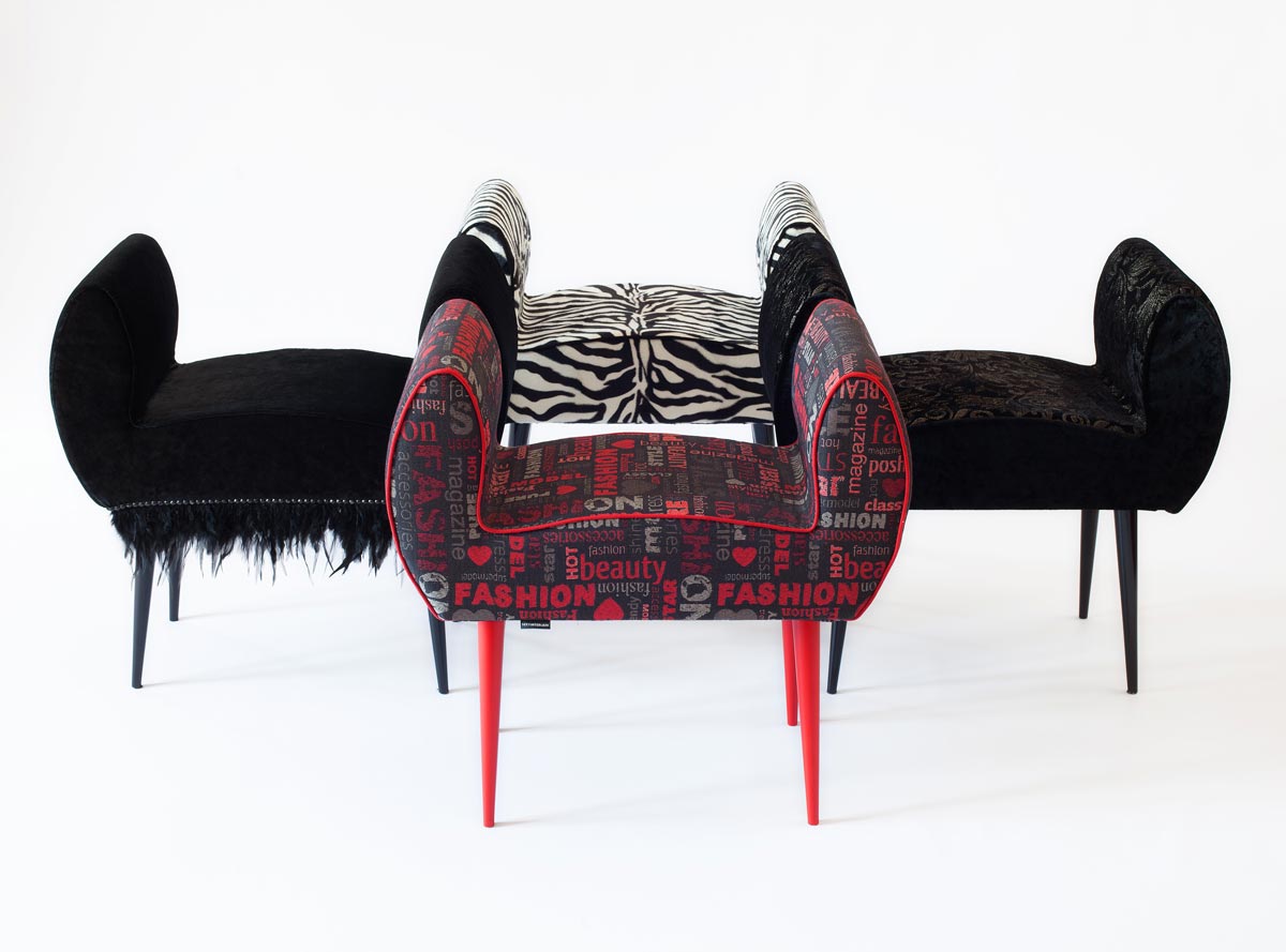 Glam Collection: I'm the Wild One, Chic Mystique, Coco Barocco, Hot Stylish Chair Glam Collection of four glamurous chairs
