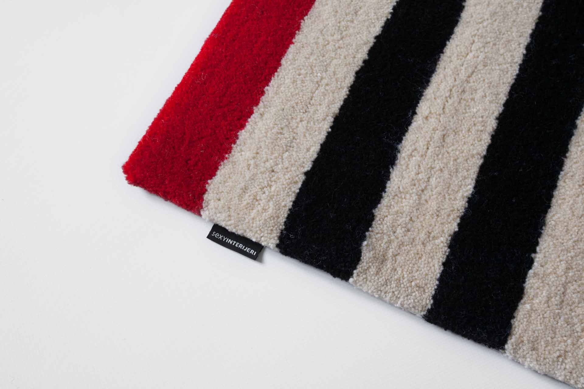 Read Between the Lines Read Between the Lines black white red stripes carpet