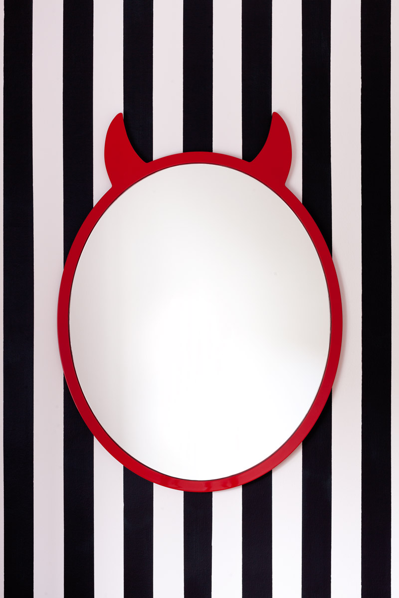 Reflections of Fantasies Reflections of Fantasies red mirror with devil horns